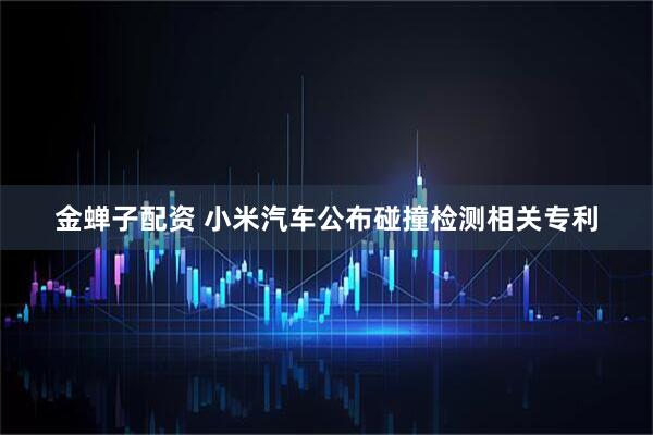 金蝉子配资 小米汽车公布碰撞检测相关专利