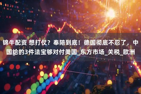 锦牛配资 想打仗?奉陪到底!德国彻底不忍了,中国给的3件法宝够对付美国_东方市场_关税_欧洲