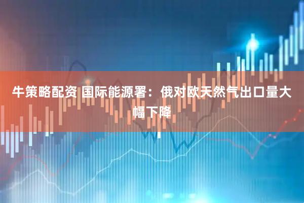 牛策略配资 国际能源署：俄对欧天然气出口量大幅下降